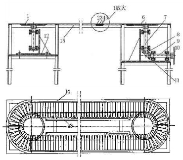 鏈板輸送機(jī)裝配圖